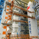 The Long March Rocket which will launch the Chang'e-5 mission being transported to the launch pad at Wenchang Spacecraft Launch Site in Hainan, China, on Nov. 17, 2020.
